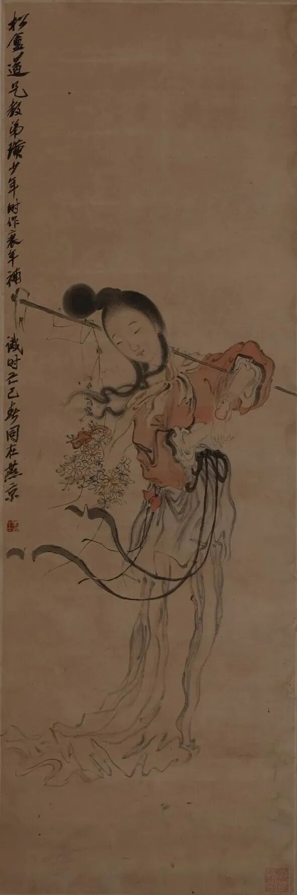 齐白石黛玉葬花图轴（43294）.jpg