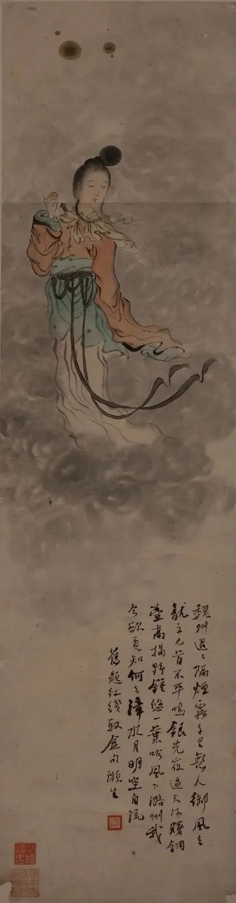 齐白石红线取盒图轴（43290）.jpg