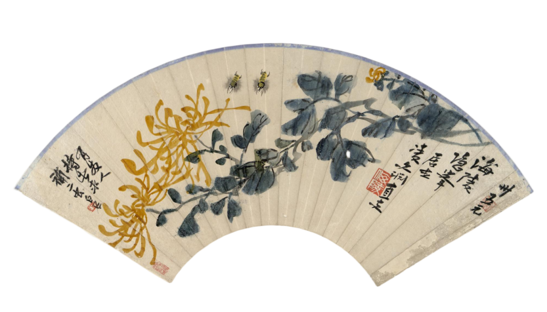图8 凌文渊菊花摺扇面.png